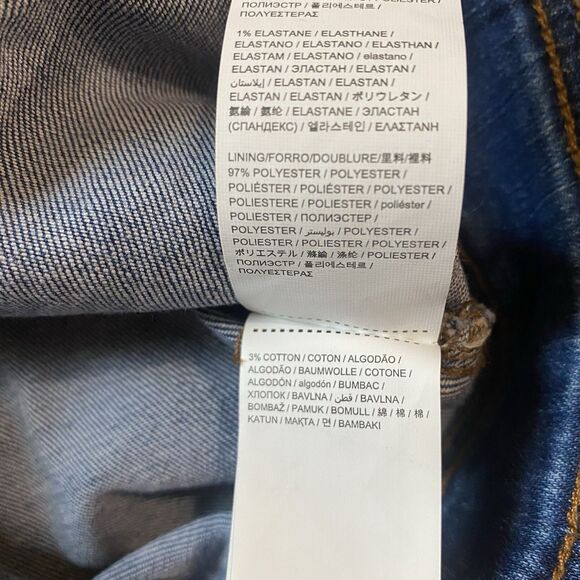 DESIGUAL Denim Jacket Womens EU 36 (US 6) Designer Artistic Knit Sleeve Boho - Picture 13 of 13